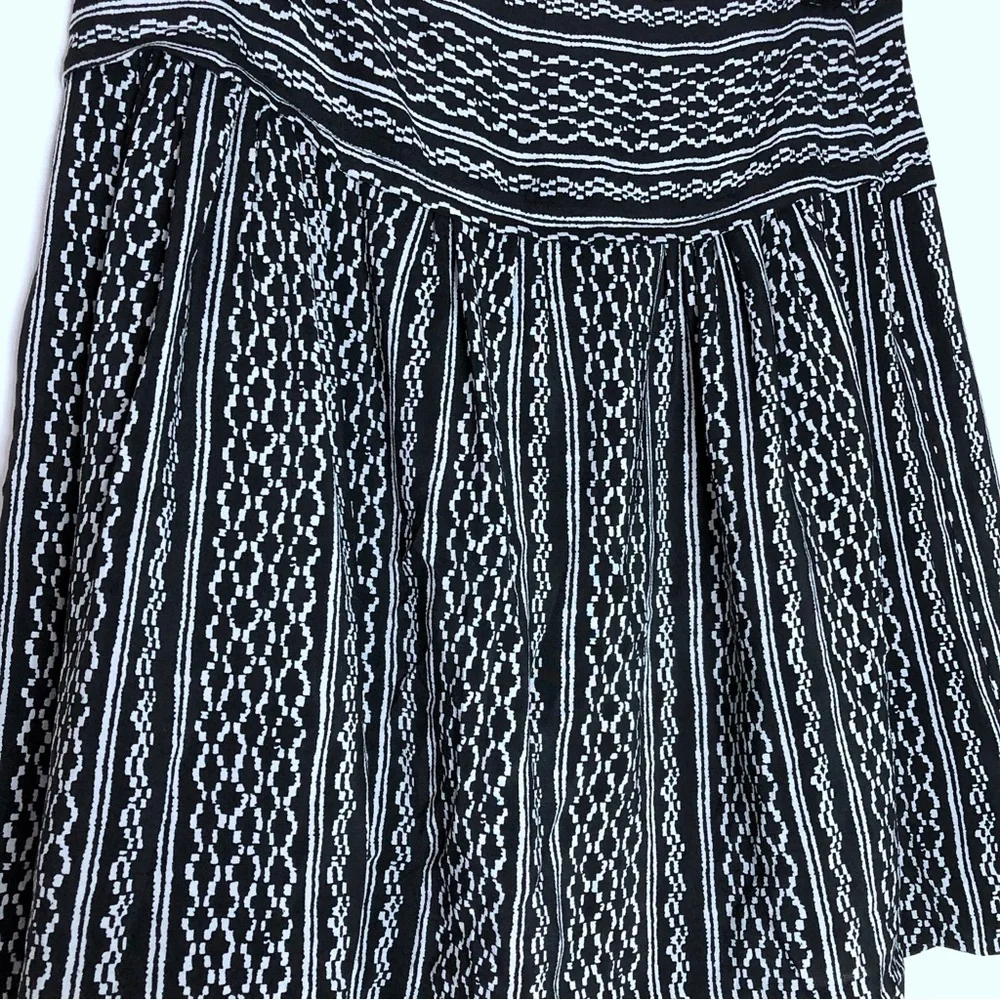 Madewell Black & Gray Silk Mini Skirt Size 0 - Picture 4 of 6